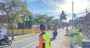 Sigap di Lapangan, Pramuli Kwarran Purwojati Kembali Atur Arus Lalu Lintas di Sekitar Posko APP KBL