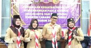 Tingkatkan Kompetensi Pembina, Tujuh Utusan Kwarran Purwojati Ikuti Pembukaan Narakarya Kwarcab Banyumas Tahun 2026