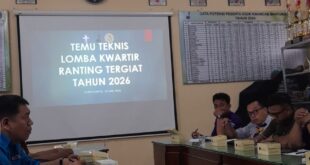 Sampaikan Kesiapan di Temu Teknis Kwarcab Banyumas, Kwarran Purwojati Siap Hadapi Lomba Kwarran Tergiat 2026