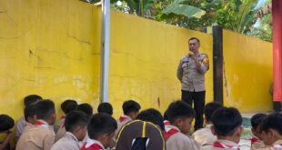 Tanamkan Karakter Positif, Pramuka SD Negeri 2 Karangmangu Ikuti Edukasi Pencegahan Bullying dan Bahaya NAPZA