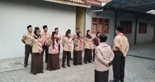 Ka Kwarran dan Waka Binawasa Lepas Kontingen SSC Kwarran Purwojati Menuju Ajang Kwarcab Banyumas