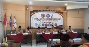 Kwarran Purwojati Jalani Penilaian Lomba Kwarran Tergiat 2026, Seluruh Bidang Ikuti Evaluasi Kwarcab Banyumas