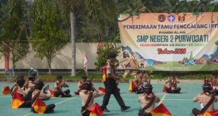 Penerimaan Tamu Penggalang SMP Negeri 2 Purwojati, Bangun Karakter dan Semangat Kebersamaan