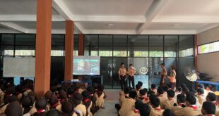 SMK Negeri 1 Purwojati Asah Kreativitas Pramuka Penegak melalui Presentasi Video pada Jumat Rutin
